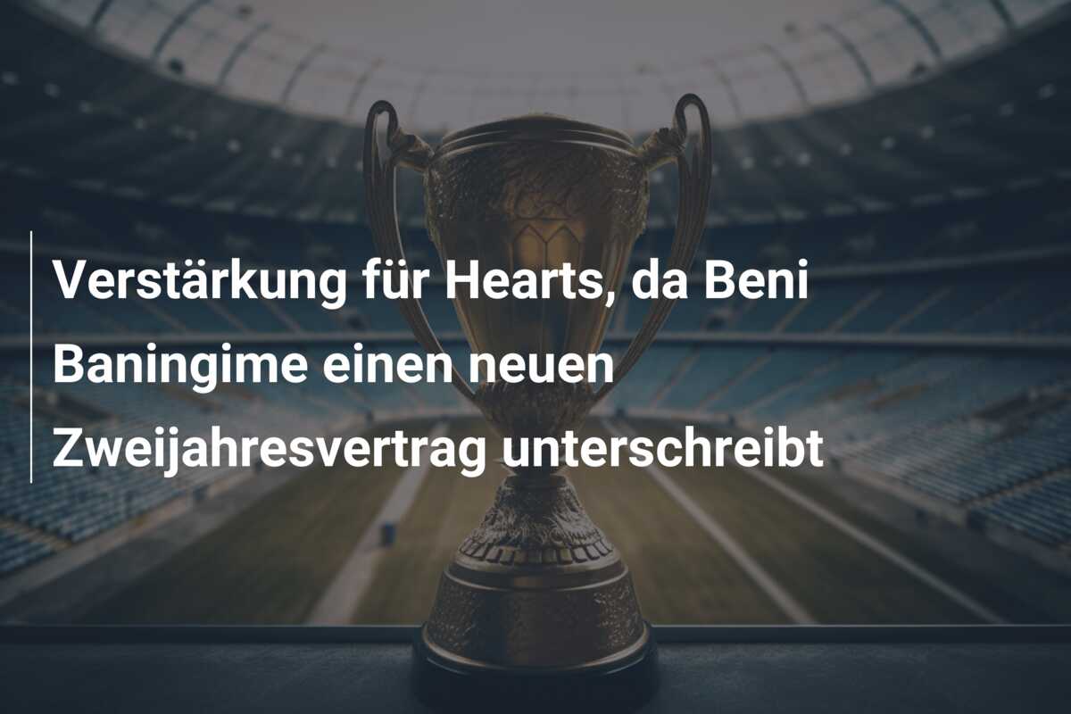 Verstärkung für Hearts, da Beni Baningime einen neuen Zweijahresvertrag unterschreibt