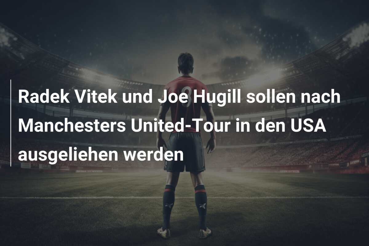 Radek Vitek und Joe Hugill sollen nach Manchesters United-Tour in den USA ausgeliehen werden