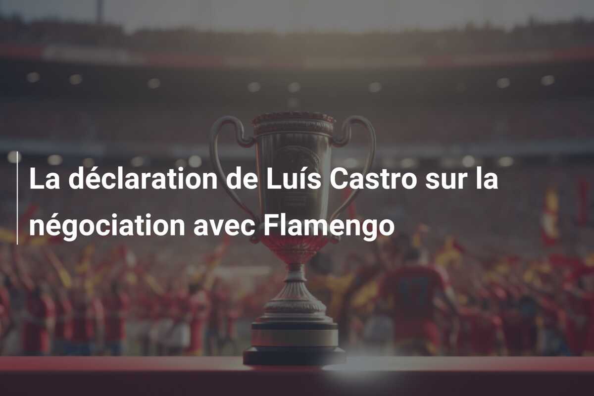La déclaration de Luís Castro sur la négociation avec Flamengo