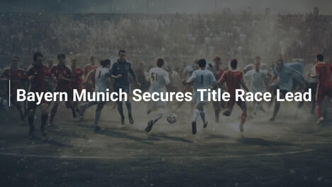Bayern Munich lidera la carrera por el título