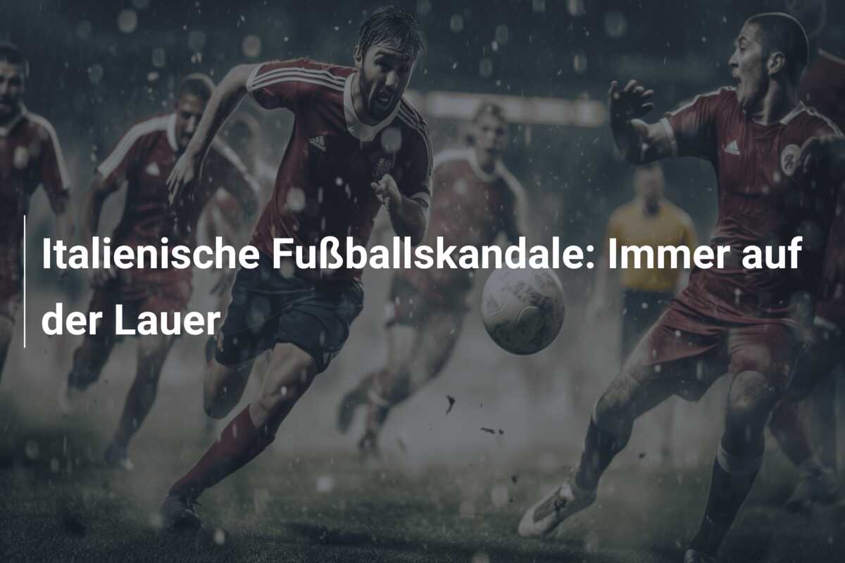 Italienische Fußballskandale: Immer auf der Lauer