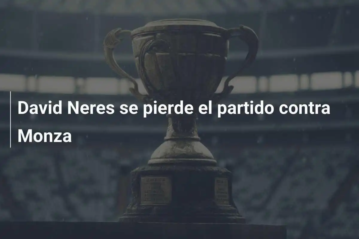 David Neres se pierde el partido contra Monza