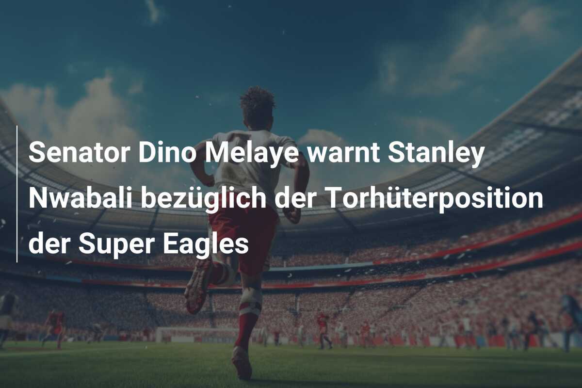 Senator Dino Melaye warnt Stanley Nwabali bezüglich der Torhüterposition der Super Eagles