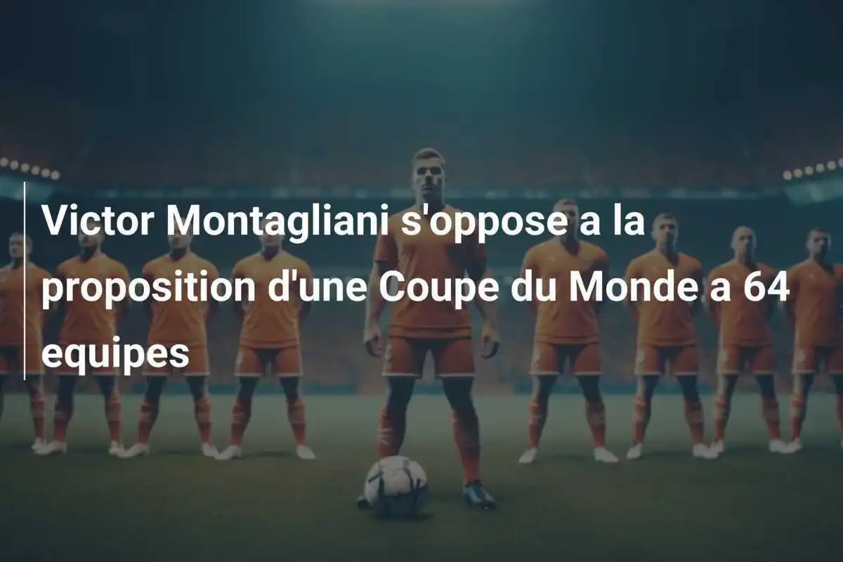 Victor Montagliani s'oppose a la proposition d'une Coupe du Monde a 64 equipes