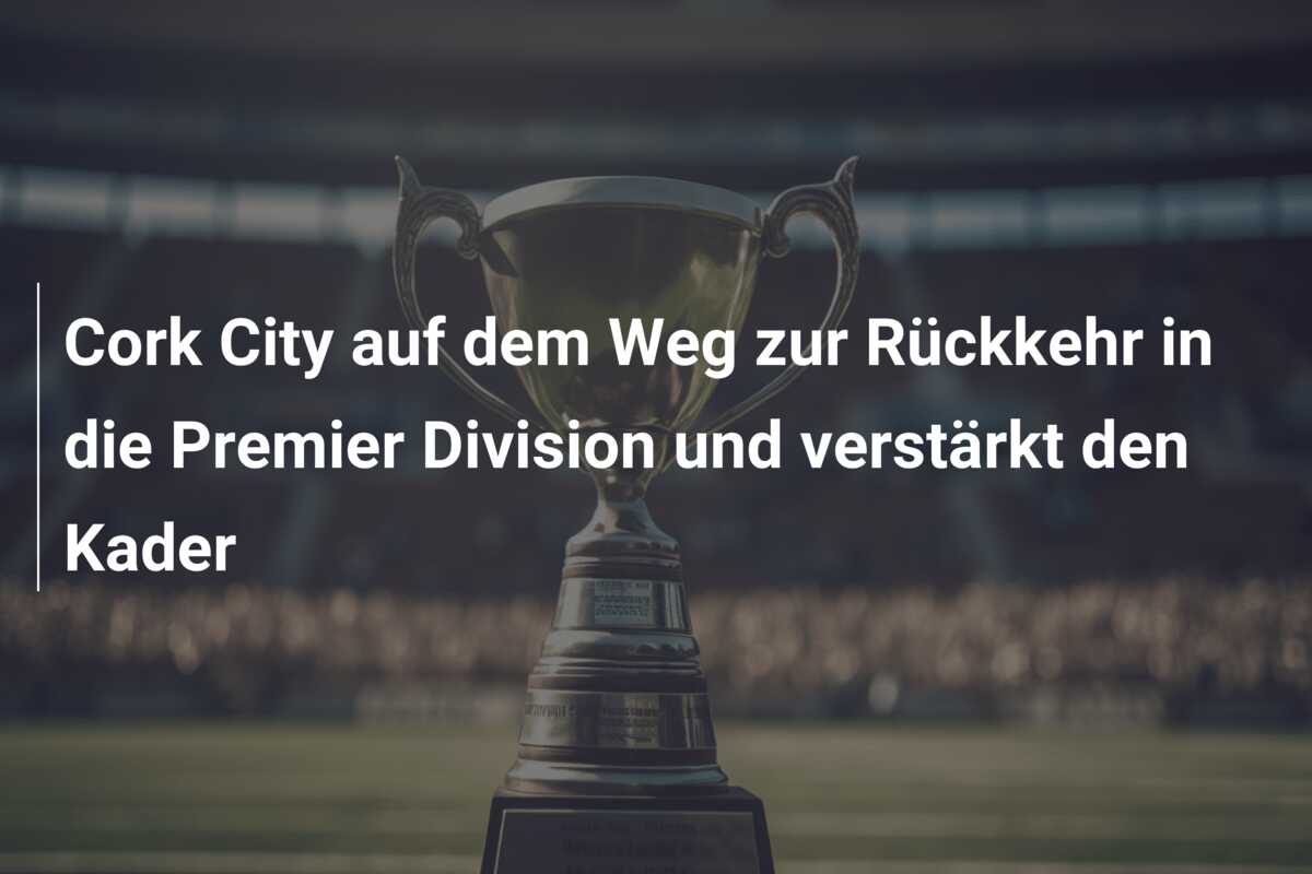 Cork City auf dem Weg zur Rückkehr in die Premier Division und verstärkt den Kader