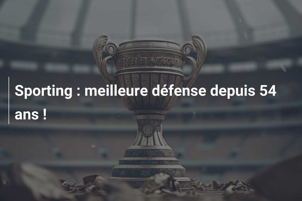 Sporting : meilleure défense depuis 54 ans !