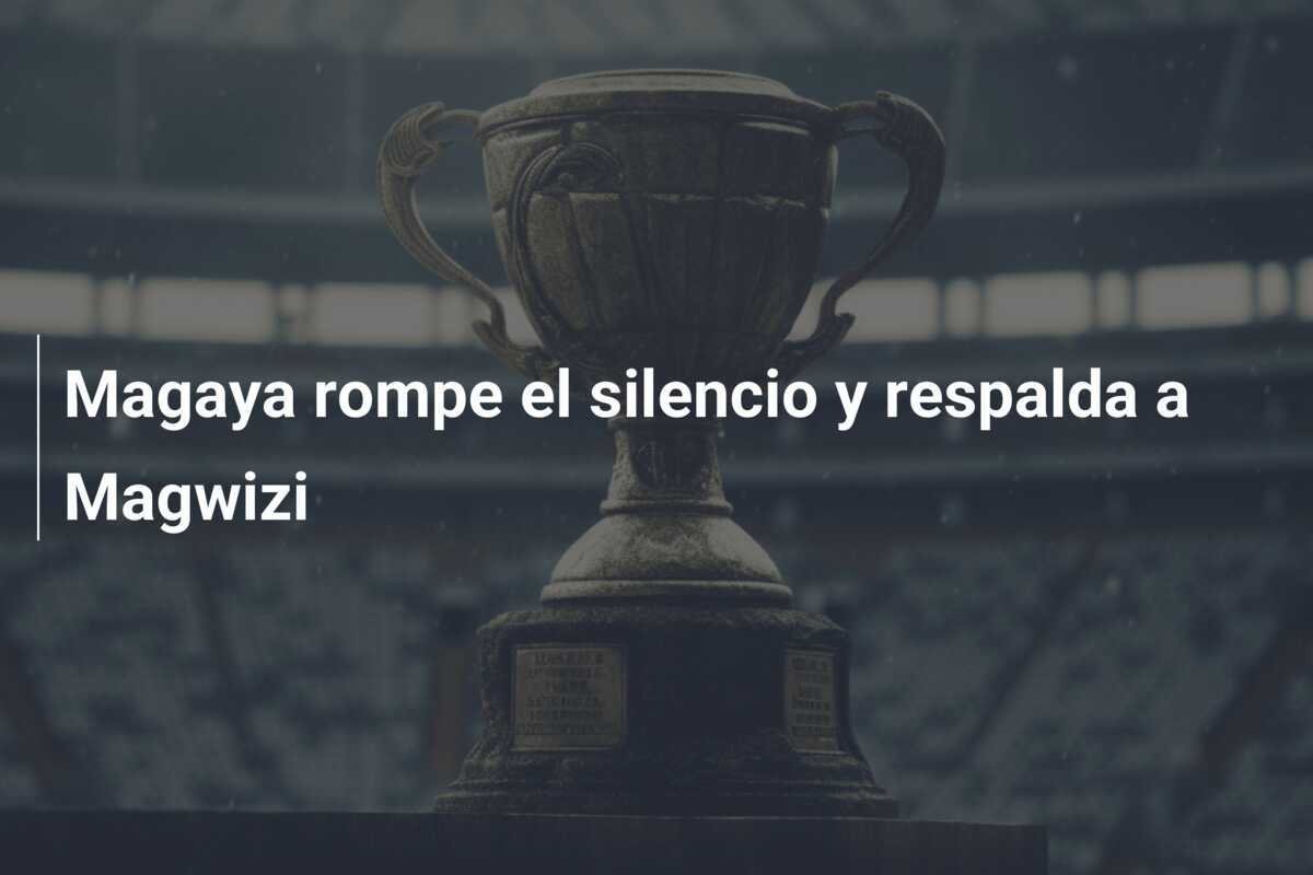 Magaya rompe el silencio y respalda a Magwizi