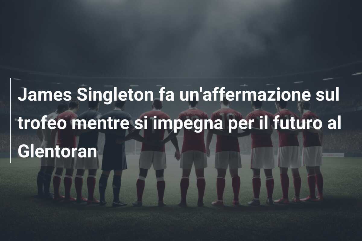 James Singleton fa un'affermazione sul trofeo mentre si impegna per il futuro al Glentoran