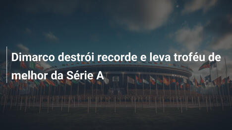 Dimarco destrói recorde e leva troféu de melhor da Série A