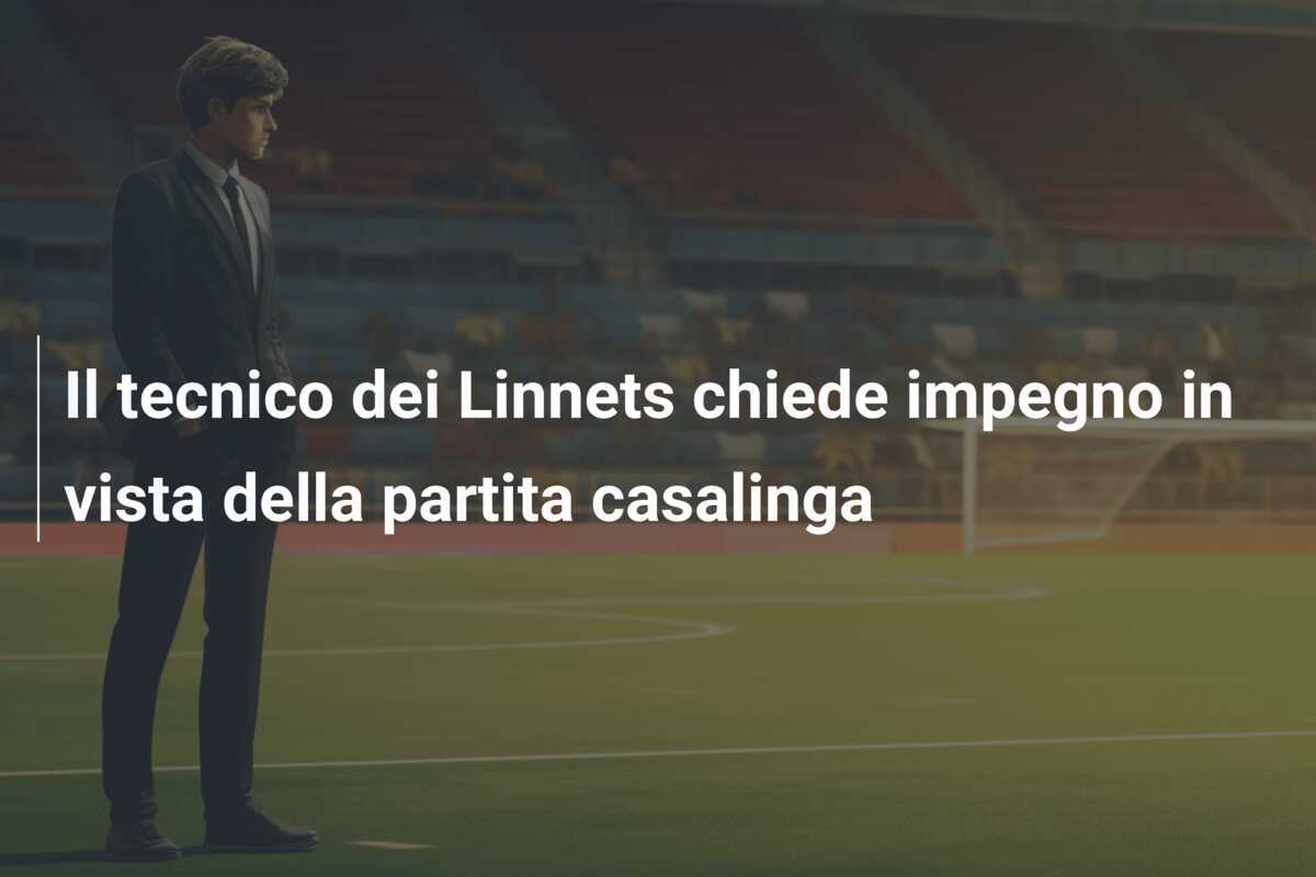 Il tecnico dei Linnets chiede impegno in vista della partita casalinga