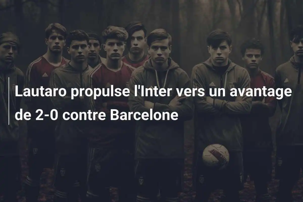 Lautaro propulse l'Inter vers un avantage de 2-0 contre Barcelone