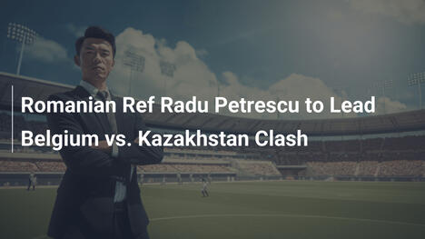 Radu Petrescu, arbitro romeno, dirige Belgio-Kazakistan