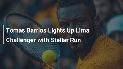Tomas Barrios strahlt beim Lima Challenger