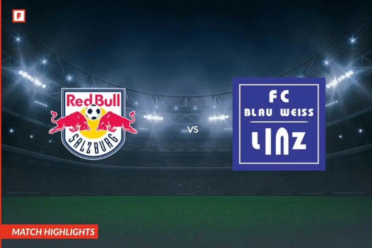 RB Salzburg - Blau-Hvit Linz mål og høydepunkter