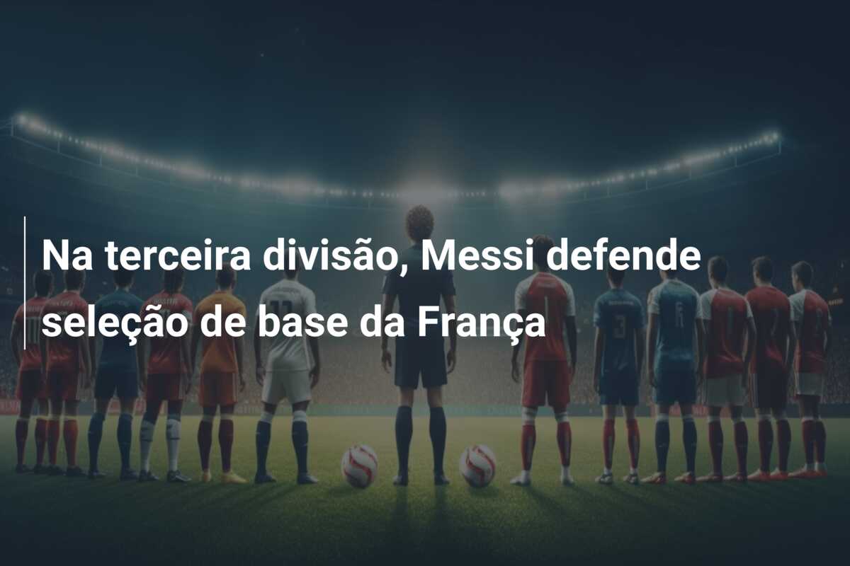 Na terceira divisão, Messi defende seleção de base da França