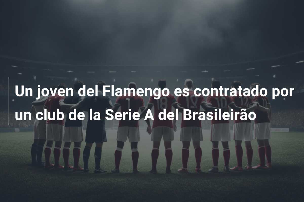 Un joven del Flamengo es contratado por un club de la Serie A del Brasileirão