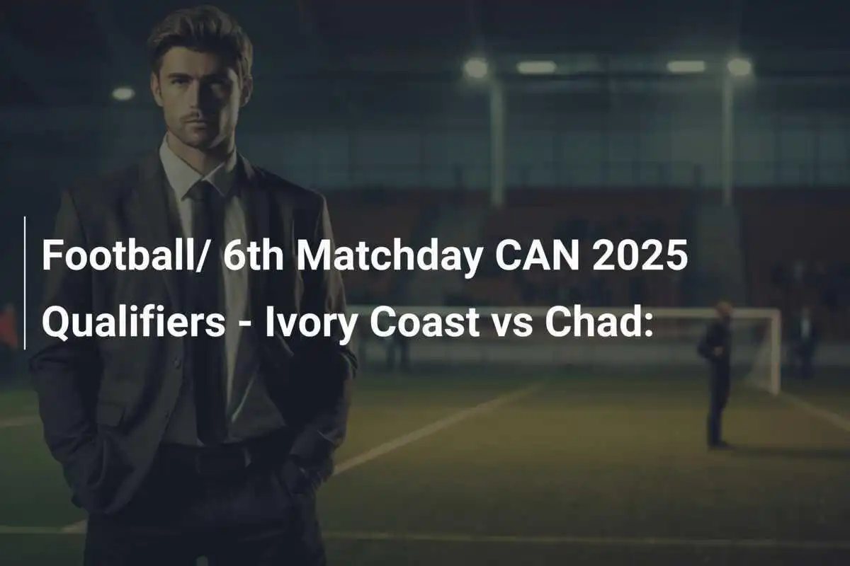 Calcio/ 6ª Giornata Qualificazioni CAN 2025 - Costa d'Avorio vs Ciad