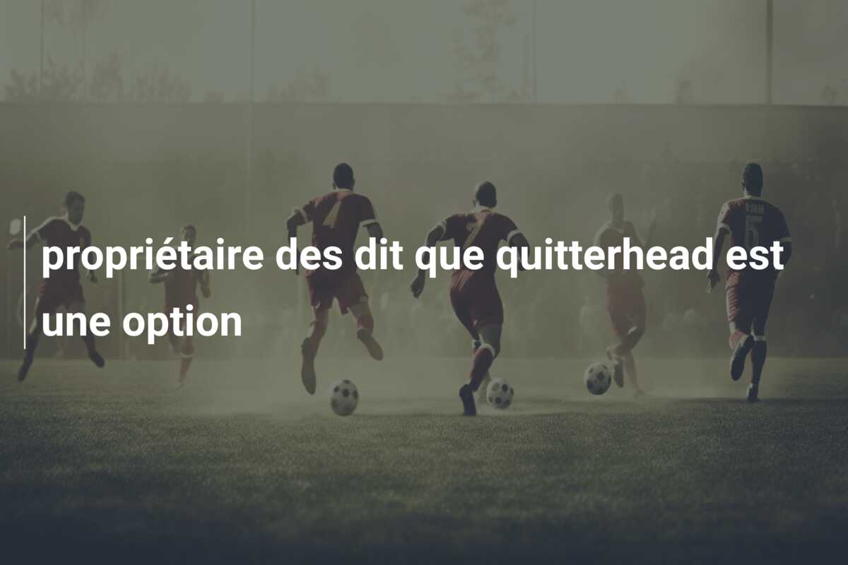 propriétaire des dit que quitterhead est une option