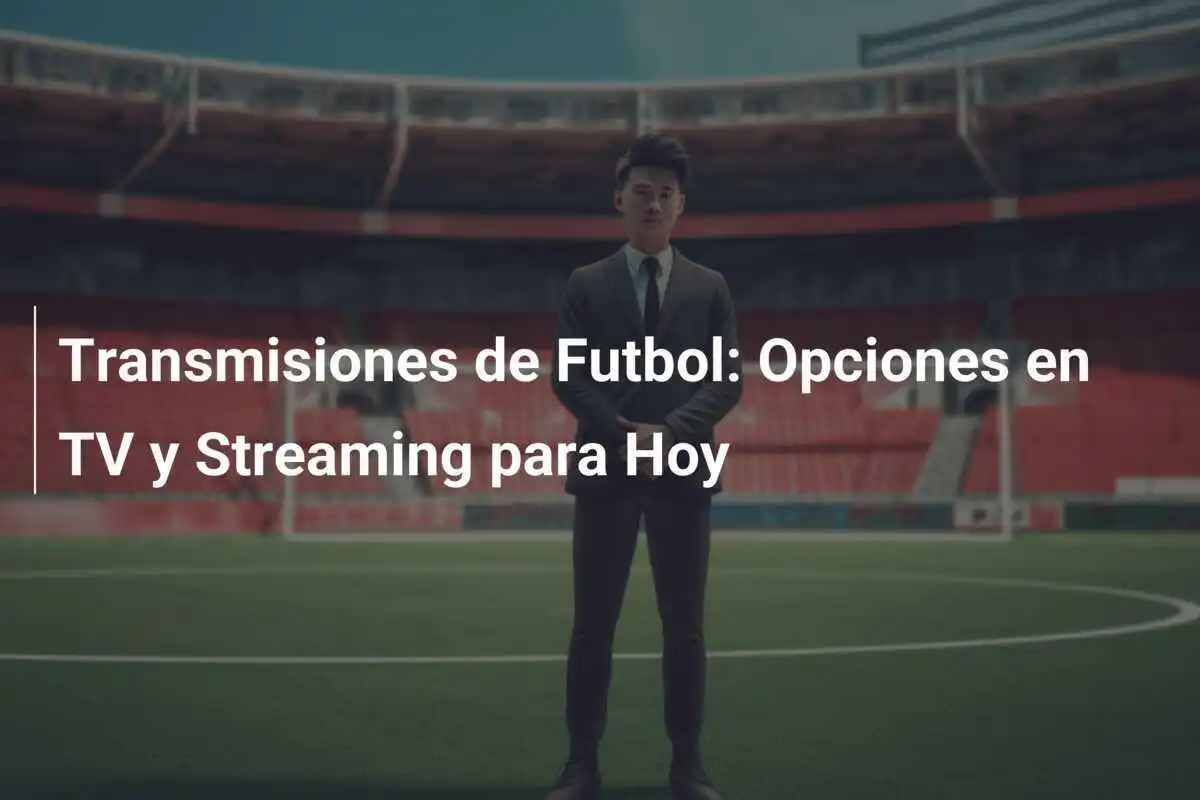 Transmisiones de Futbol: Opciones en TV y Streaming para Hoy