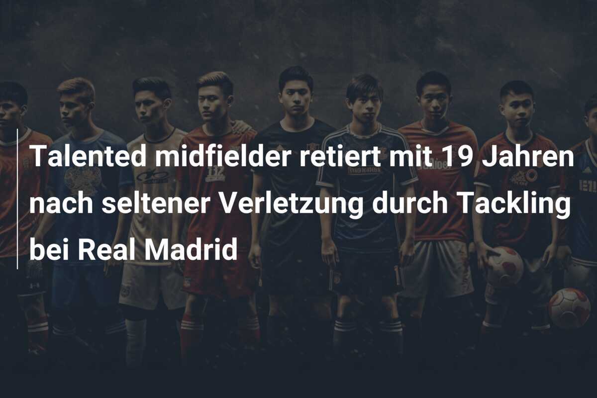 Talented midfielder retiert mit 19 Jahren nach seltener Verletzung durch Tackling bei Real Madrid