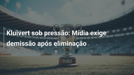 Kluivert sob pressão: Mídia exige demissão após eliminação