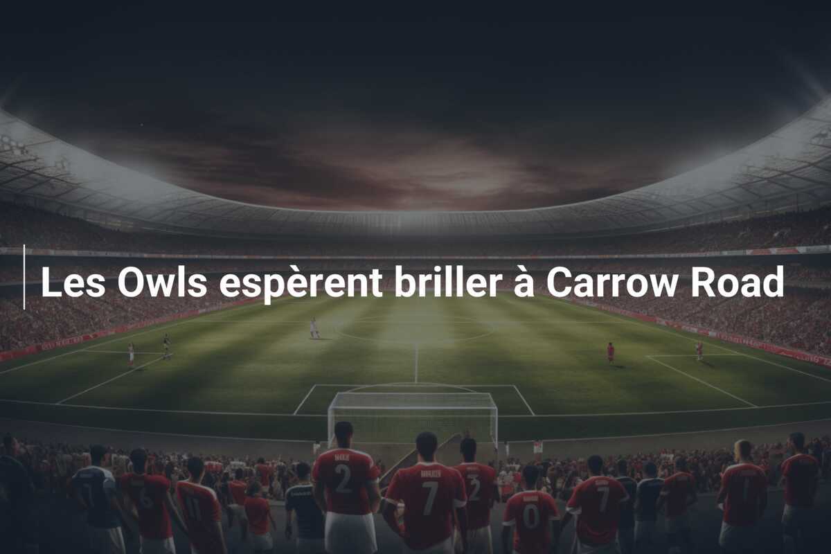 Les Owls espèrent briller à Carrow Road
