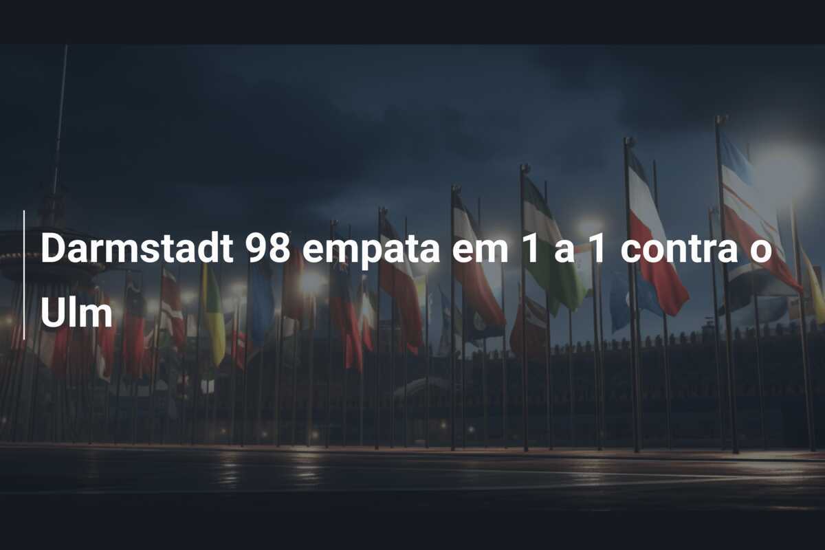 Darmstadt 98 empata em 1 a 1 contra o Ulm