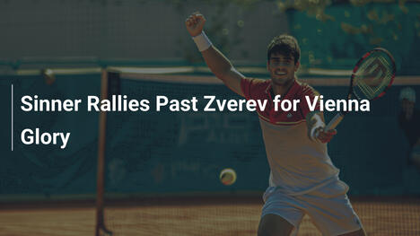 Sinner besiegt Zverev nach Comeback in Wien