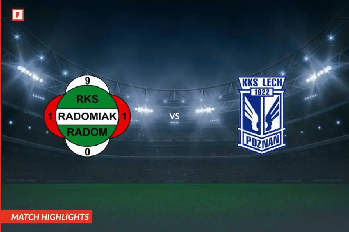 RKS Radomiak Radom - Lech Poznan gol e momenti salienti