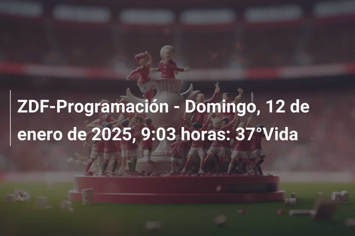 ZDF-Programación - Domingo, 12 de enero de 2025, 9:03 horas: 37°Vida