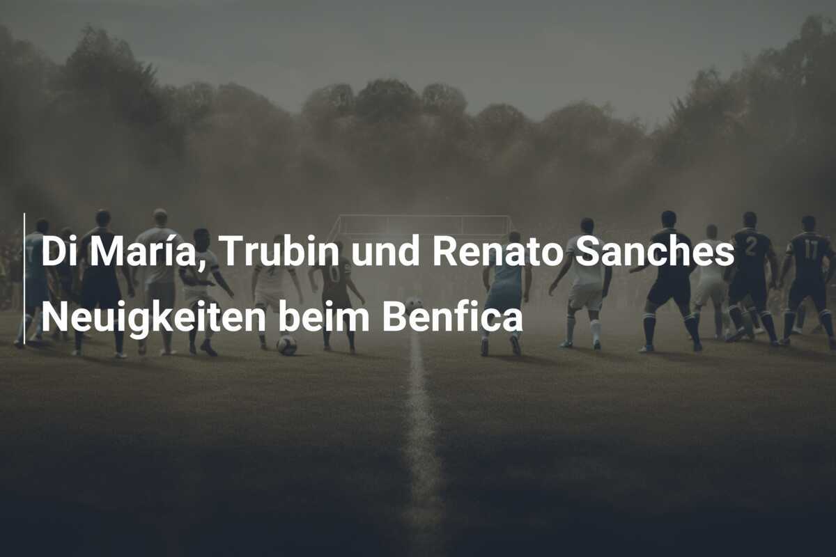 Di María, Trubin und Renato Sanches Neuigkeiten beim Benfica