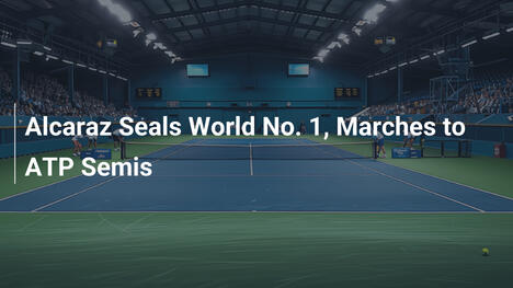 Alcaraz sichert Weltranglistenplatz 1 und zieht in ATP-Halbfinals