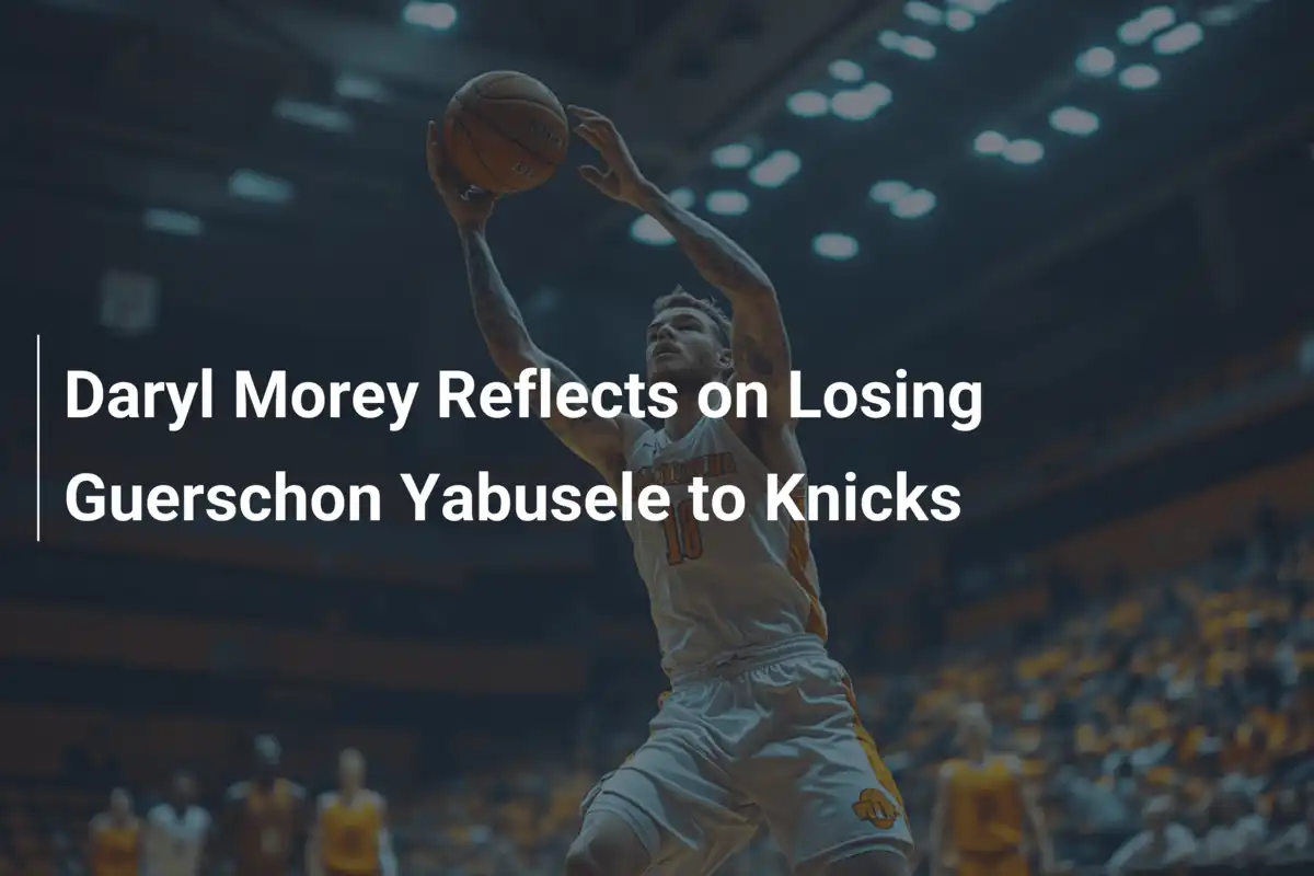 Daryl Morey comenta saída de Guerschon Yabusele para o Knicks e os Daryl Morey comenta saída de Guerschon Yabusele para o Knicks e os