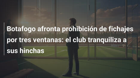 Botafogo afronta prohibición de fichajes por tres ventanas: el club tranquiliza a sus hinchas