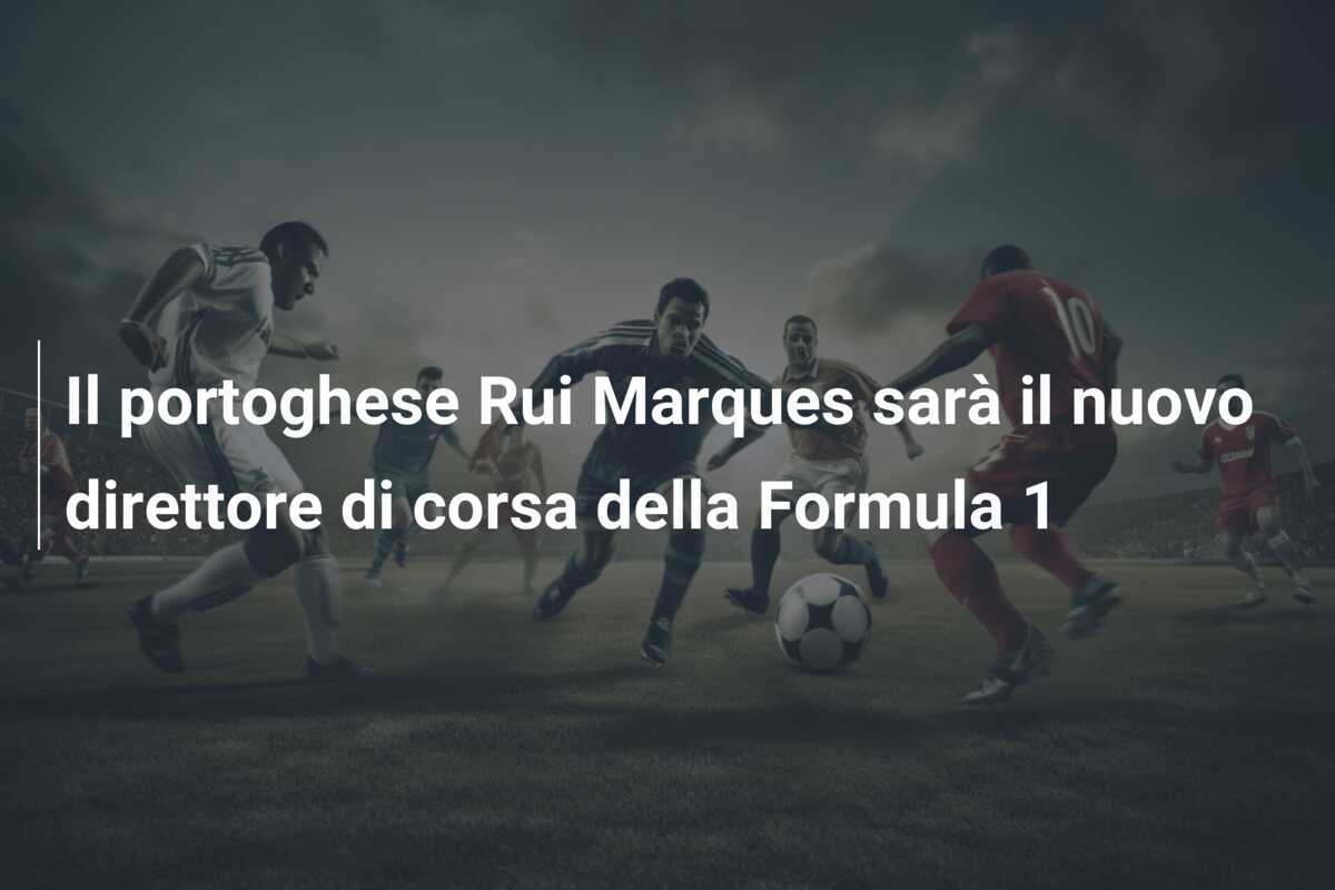 Il portoghese Rui Marques sarà il nuovo direttore di corsa della Formula 1