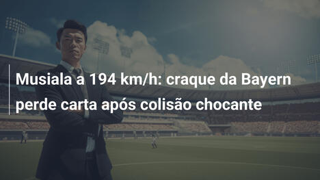 Musiala a 194 km/h: craque da Bayern perde carta após colisão chocante