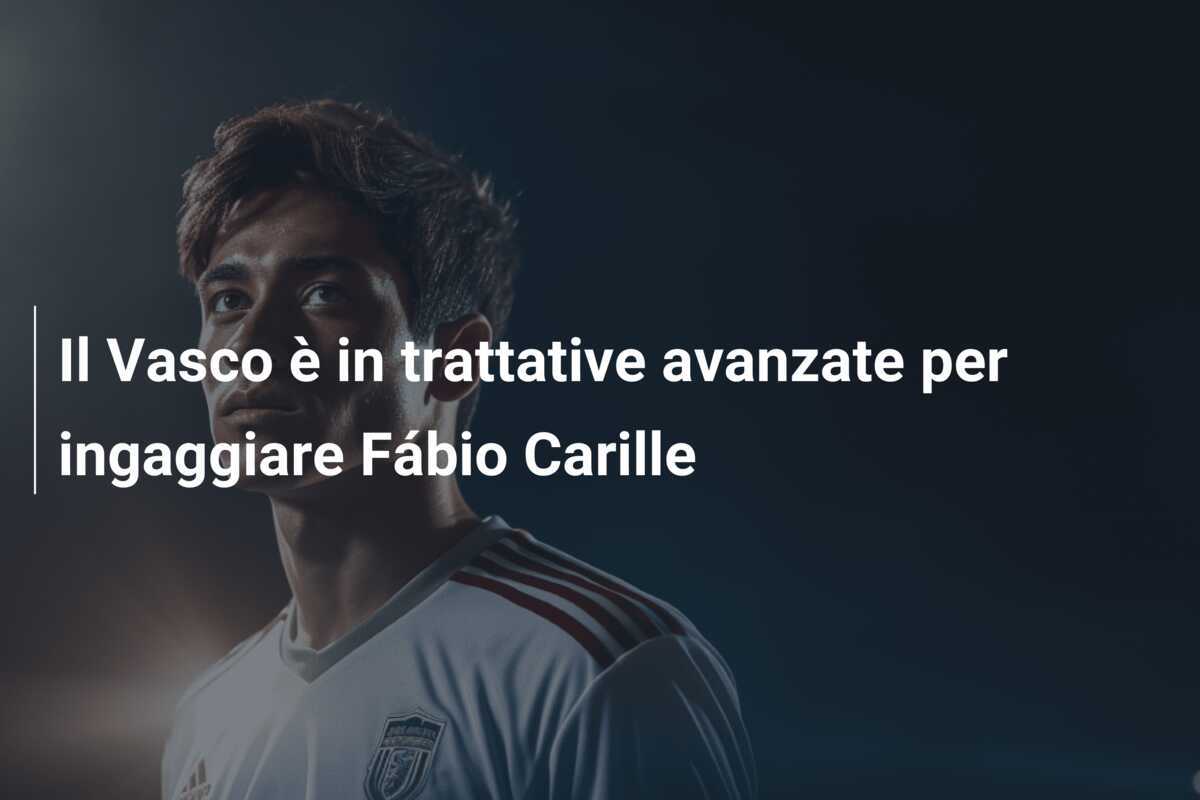 Il Vasco è in trattative avanzate per ingaggiare Fábio Carille