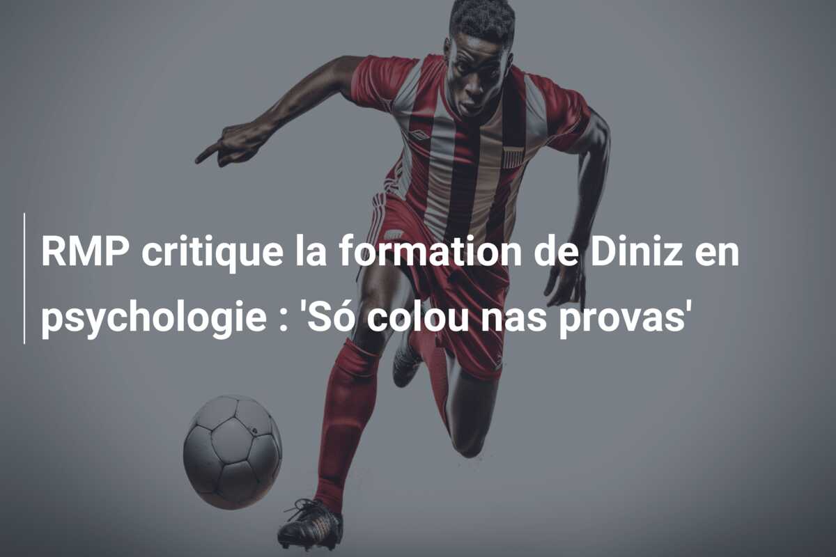 RMP critique la formation de Diniz en psychologie : ‘Só colou nas provas’