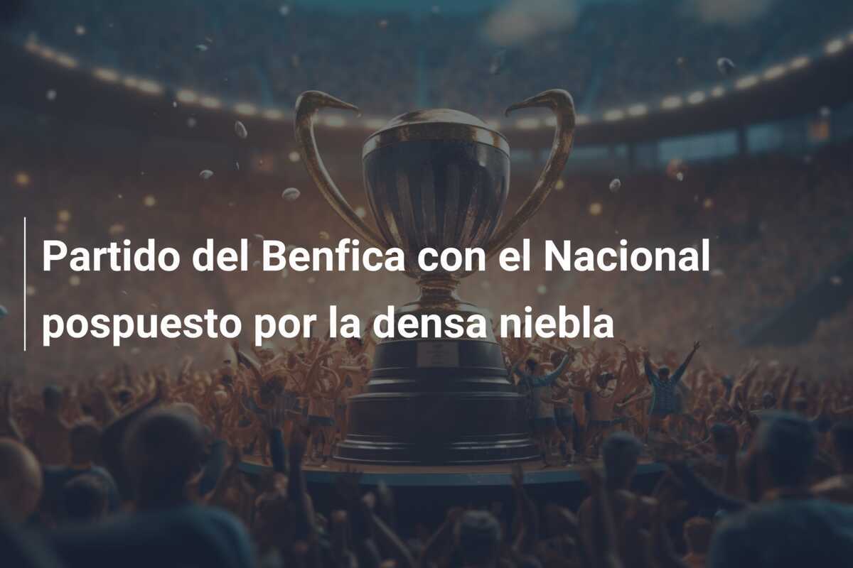 Partido del Benfica con el Nacional pospuesto por la densa niebla