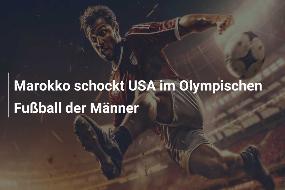 Marokko schockt USA im Olympischen Fußball der Männer