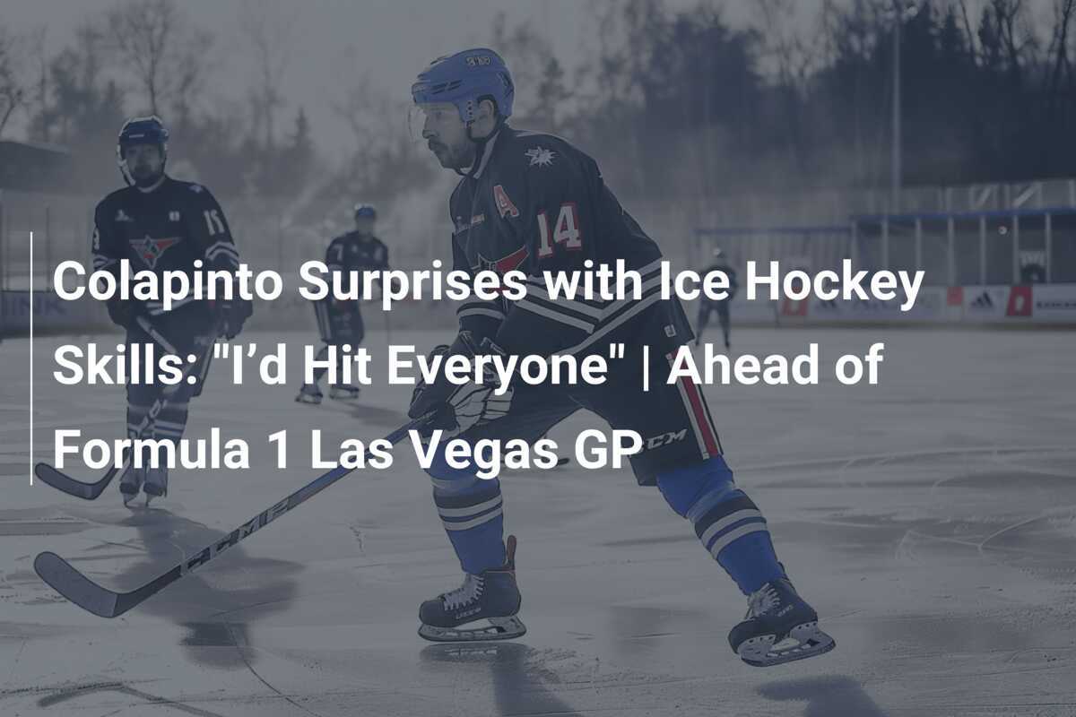 Colapinto überrascht mit Eishockey-Fähigkeiten: "Ich würde alle umhauen" | Vor dem Formel 1 Las Vegas GP