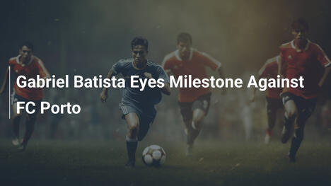 Gabriel Batista punta al traguardo contro il FC Porto