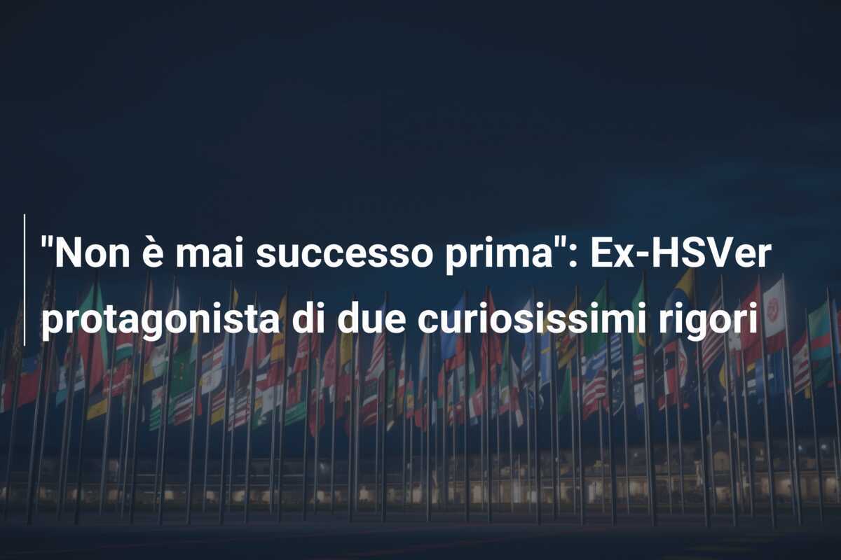 "Non è mai successo prima": Ex-HSVer protagonista di due curiosissimi rigori