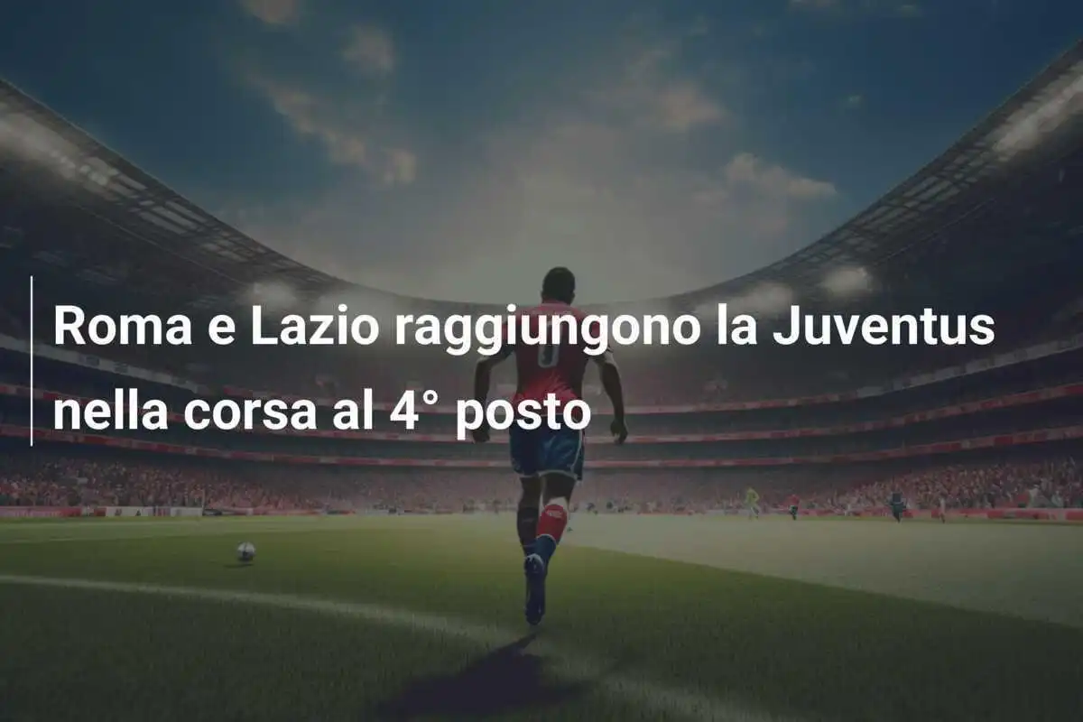 Roma e Lazio raggiungono la Juventus nella corsa al 4° posto