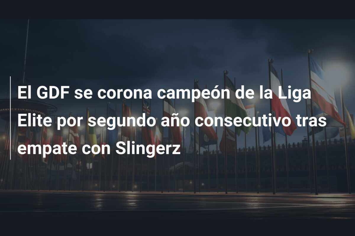 El GDF se corona campeón de la Liga Elite por segundo año consecutivo tras empate con Slingerz