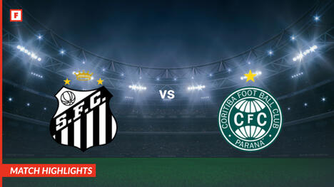 Santos - Coritiba gol e momenti salienti