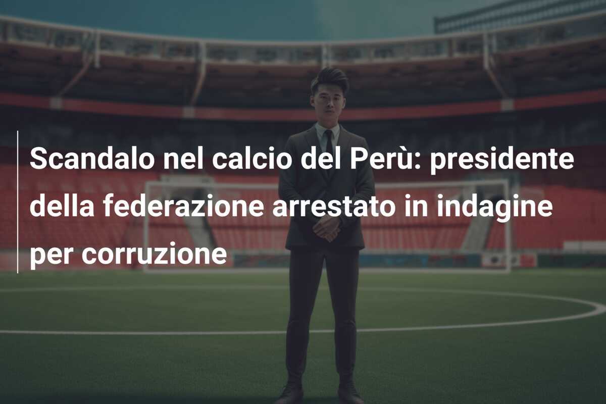 Scandalo nel calcio del Perù: presidente della federazione arrestato in indagine per corruzione