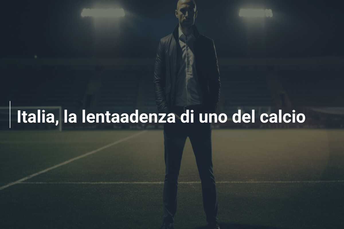 Italia, la lentaadenza di uno del calcio