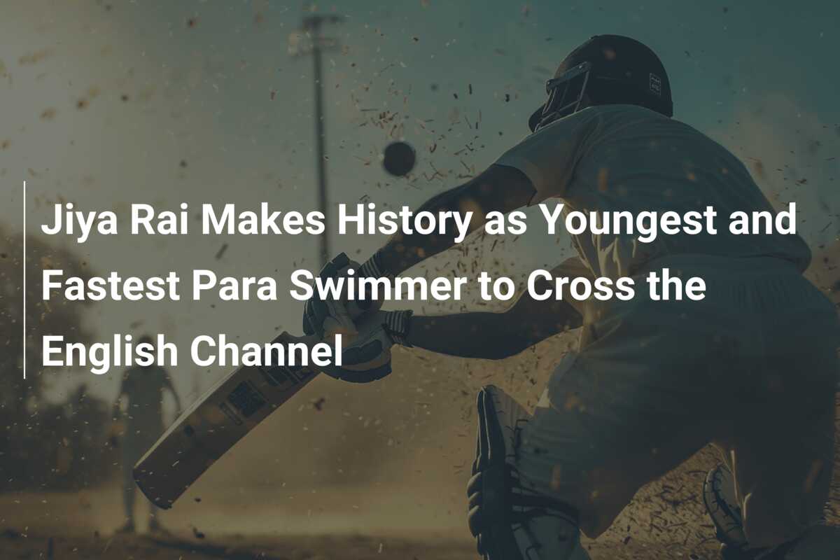 Jiya Rai Makes History as Youngest and Fastest Para Swimmer to Cross ...