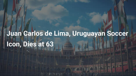 Morto Juan Carlos de Lima, icona del calcio uruguaiano a 63 anni